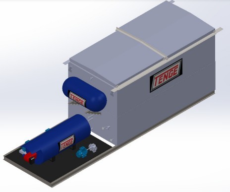 Sistema derretimento big block integrado com intercambiador fluido térmico.
